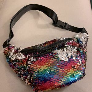 Brand New Anna & Ava Rainbow Sequin Fanny Pack